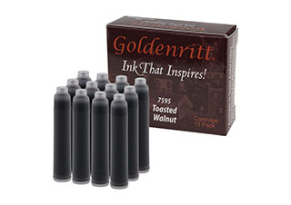 Goldenritt Ink Refill Cartridge Pack of 12 Toasted Walnut 7595