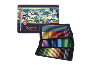 Creative Mark Cezanne Watercolor Pencils With Brush Tin Set of 72 Colors