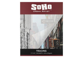 SoHo Vellum Tracing Paper Pad 50 gsm 11x14 in. (50 Sheets)