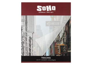 SoHo Vellum Tracing Paper Pad 50 gsm 14x17 in. (50 Sheets)