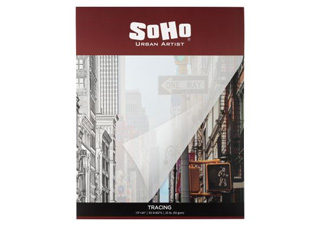 SoHo Vellum Tracing Paper Pad 50 gsm 19x24 in. (50 Sheets)