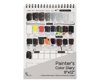 HG Art Concepts Painter's Color Diary for Oil and Acrylic 9x12 in. Pad