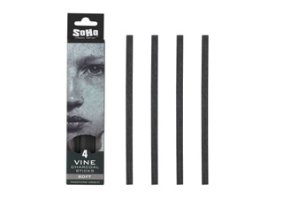 SoHo Vine Charcoal Pack of 4 Soft Square Sticks