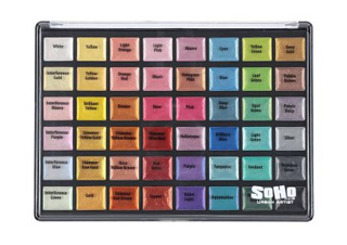 SoHo Watercolor Pan Set of 48 Metallic Colors