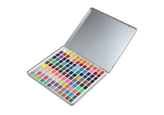 Creative Inspirations Metal Box Watercolor Half Pan Set of 120 Colors