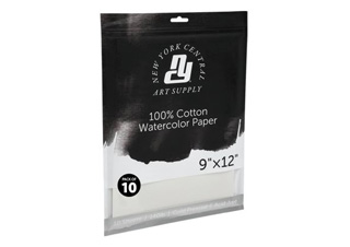 New York Central Watercolor Paper 10 Pack 140 lb. Cold Press 9X12