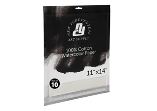 New York Central Watercolor Paper 10 Pack 140 lb. Cold Press 11X14