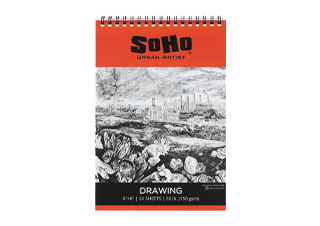 SoHo Drawing Paper 92 lb. Spiral Pad  6X8