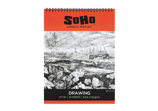 SoHo Drawing Paper 92 lb. Spiral Pad  8X10