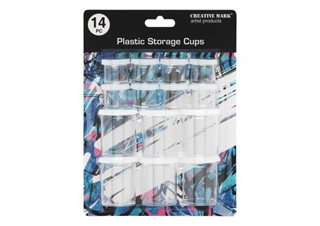 Creative Mark Plastic Storage Cups 14 Pack (8: 10 ml/6: 45 ml)