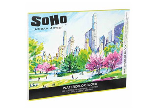 SoHo Watercolor Paper Block 140 lb. Cold Press 16x20 in. 20 Sheet