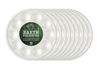 Creative Mark Earth 10-Well Disposable Palette Pack of 10