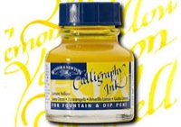Winsor & Newton Calligraphy Ink Lemon Yellow 30ml Bottle