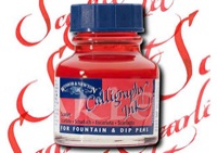 Winsor & Newton Calligraphy Ink Scarlet 30ml Bottle