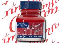 Winsor & Newton Calligraphy Ink Crimson 30ml Bottle