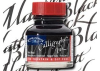 Winsor & Newton Calligraphy Ink Matte Black 30ml Bottle