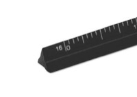 Alumicolor 6 inch Architect Pocket Scale in Black