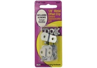 OOK Picture Hanging Offset 1/8 Inch Clip and Screw Four Pack