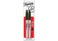 Sharpie Fine Tip Permanent Marker Black 2 Pack