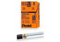 Pentel Lead 0.3mm B Refill 12-Count