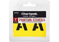 Painting Stencil Pack 1 inch Alpha/Numbers