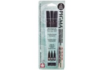 Sakura Pigma Professional Brush Pen 3 Piece Set Black