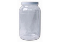 Jacquard Clear Wide Mouth Jar with Lid Gallon