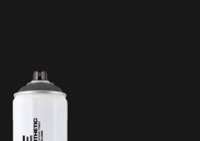 Montana WHITE Spray Paint 400ml Black
