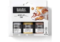 Liquitex Acrylic Ink Set of 3 Iridescent Colors 30 ml
