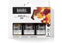 Liquitex Acrylic Ink Set of 3 Transparent Colors 30 ml