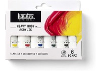 Liquitex Heavy Body Acrylic Set of 6 Classic Colors 22 ml Tubes