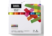 Liquitex Fluorescent Paint Marker Wide Set of 6