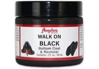 Angelus Leather Paint 2 oz. Walk On Black Bottom Coat & Restorer