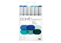 COPIC Marker Sketch 6-Color Set Sea & Sky