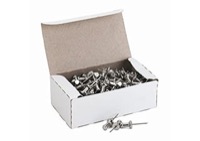 Advantus 5/8 inch Aluminum Push Pins Box of 100