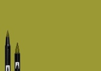 Tombow Dual Brush Pen Green Ochre 076