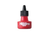 Higgins Ink Waterproof Red Ink 1oz Bottle