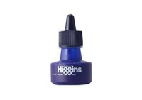 Higgins Ink Waterproof Blue Ink 1oz Bottle