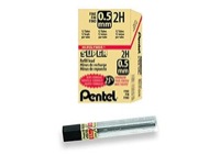 Pentel Lead 0.5mm 2H Refill 12-Count