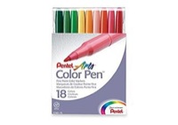 Pentel Fine Colored Pens Set of 18