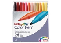 Pentel Fine Colored Pens Set of 24
