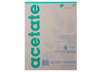 Grafix Biodegradable Clear Acetate .005 11x14 Pad (25 Sheets)