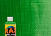 RAS Tempera Paint Permanent Green Light 16 oz. Bottle