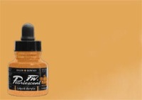 Daler-Rowney FW Acrylic Ink Pearl Autumn Gold 1oz Bottle