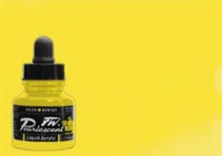Daler-Rowney FW Acrylic Ink Pearl Hot Cool Yellow 1oz Bottle