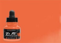 Daler-Rowney FW Acrylic Ink Pearl Sun Orange 1 oz