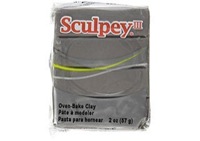 Polyform Super Sculpey Firm Modeling Clay Grey 1lb Bar
