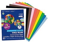 Tru Ray Construction Paper 12x18 Assorted Colors 50 Pack