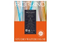 Fabriano Studio Watercolor 8x10 140 Hot Press Pad (12 Sheets)