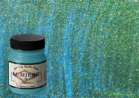 Jacquard Lumiere Fabric Color Blue Gold 2.25 oz. Jar
